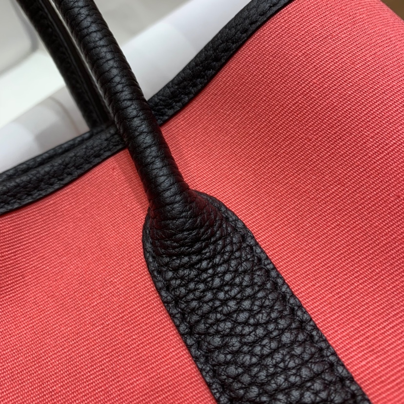 에르메스 가든파티30 립스틱 캔버스 블랙 네곤다